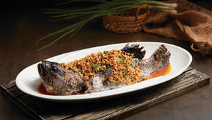 Steamed hybrid grouper