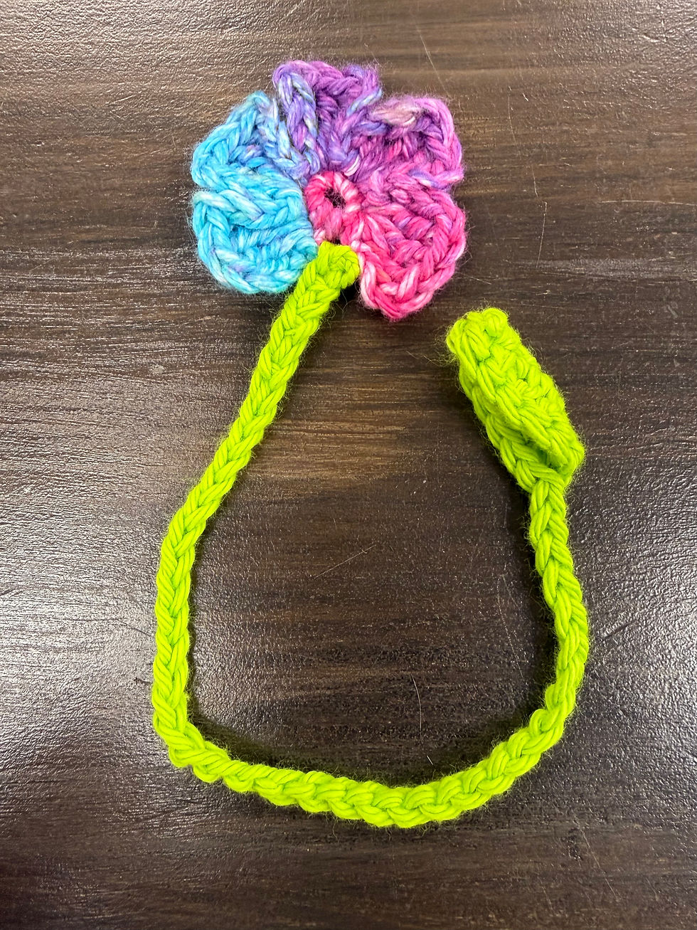 Thumbnail: Crocheted Flower Bookmarks -Joanne