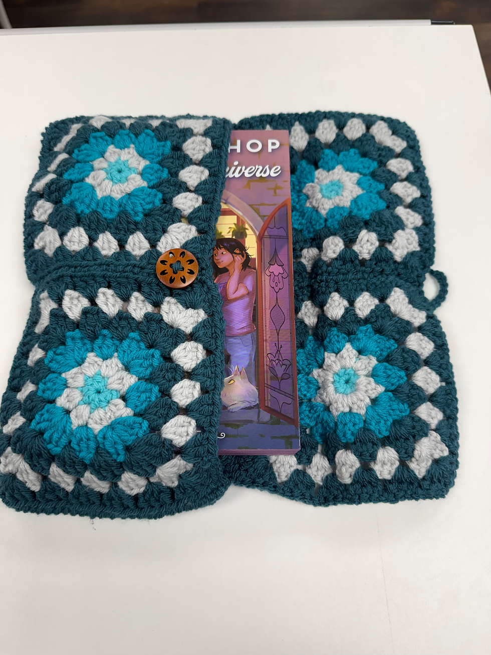Thumbnail: Crocheted Book Sleeves 