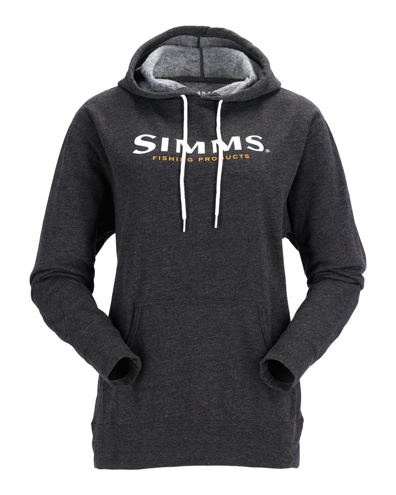 Hoodie Simms Logo pour femme, couleur Charcoal Heather, vue de face