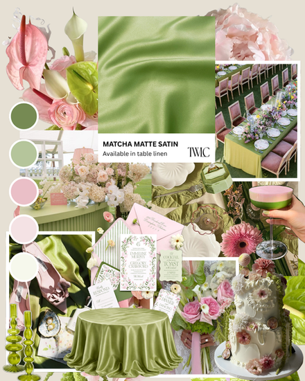 Matcha Satin Moodboard