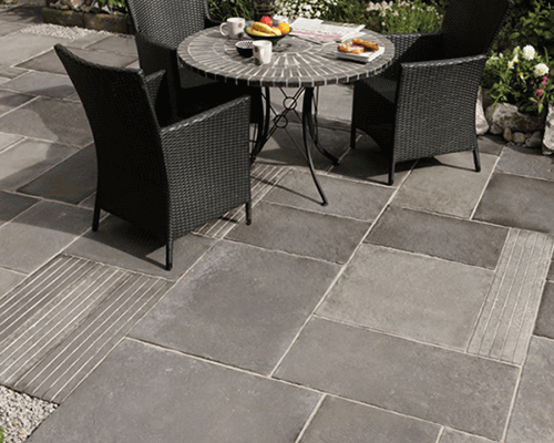 Smooth pavers make a beautiful patio