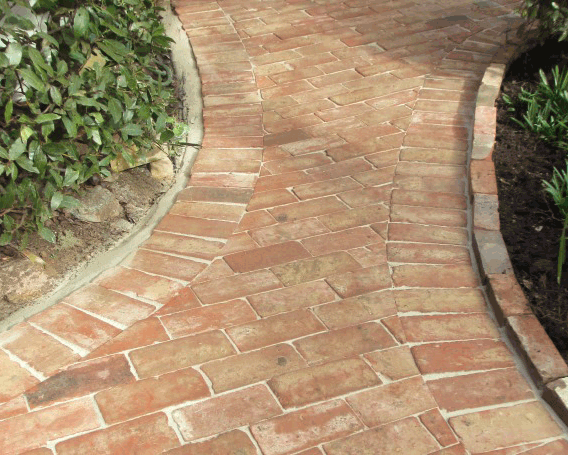 stylish brick path & edging