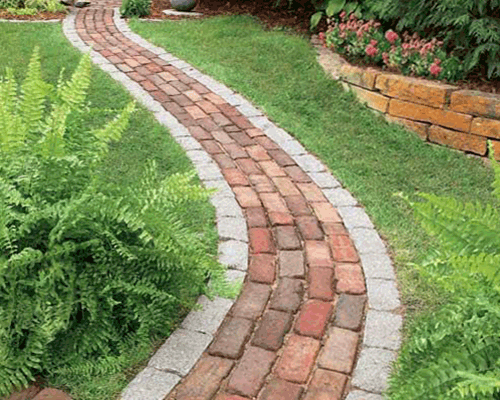 Save the lawn & guide steps
