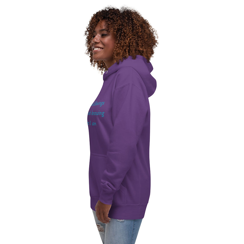 Thumbnail: Unisex Hoodie "Peace & Blessings come from knowing who I am"