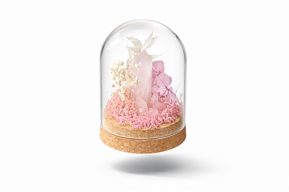 Miniature : Cloche Quartz rose