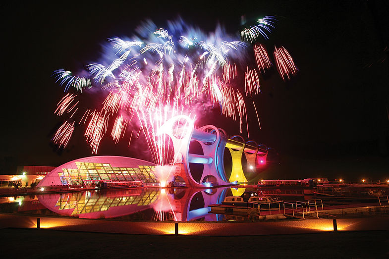 Falkirk Wheel Fireworks