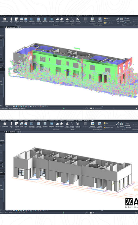 Revit BIM model of a 6,064 SF residential As-Built project in Miami Beach, FL - Meridian Ave documentation