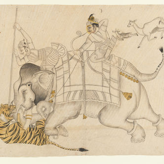 « Un abîme d'or et d'argent » : Précieuses et mortelles armes de la chasse royale en Inde