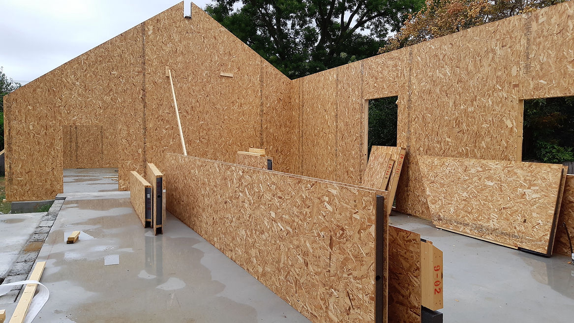 SIPs home construction progress: walls and panels installed