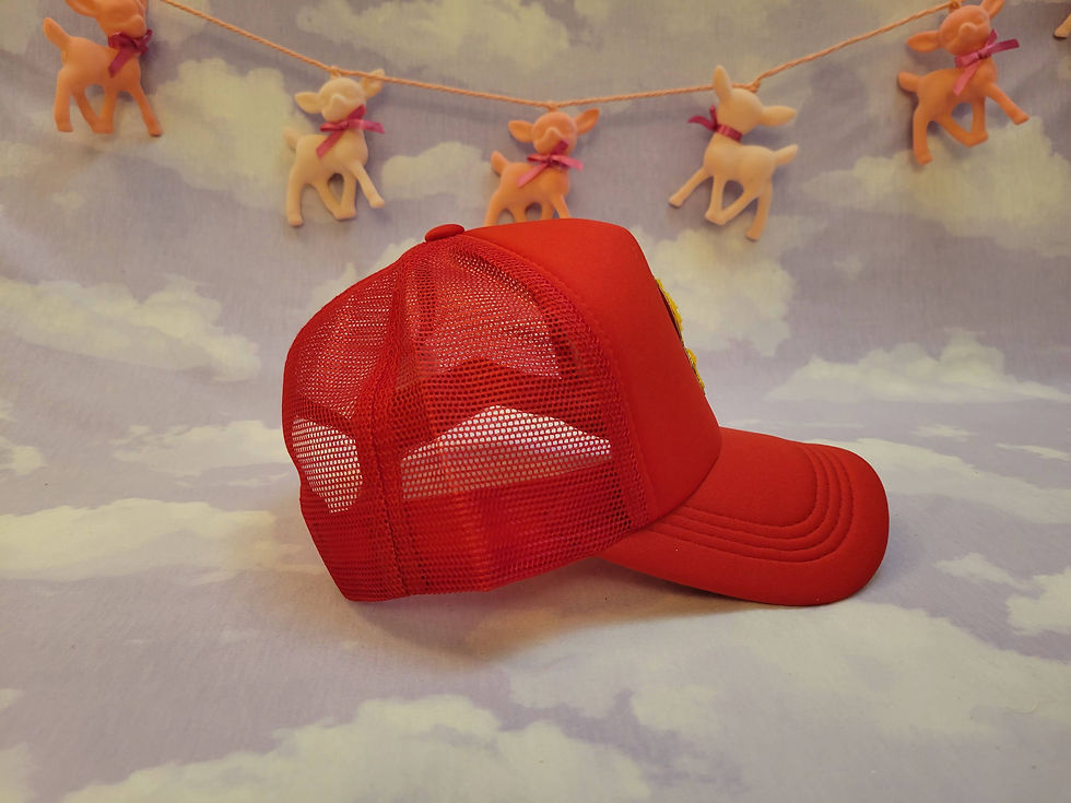 Thumbnail: The Golden Doll Hair Trucker Hat