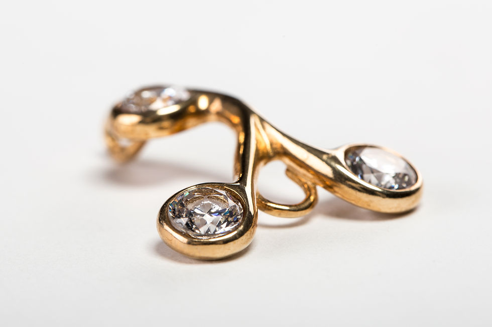 Wisior "Złocone trzecie oko"