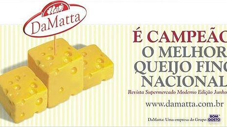 Anúncio para revistas para o queijo Da Matta