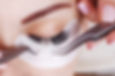 Eyelash Extension Procedure. Woman Eye w