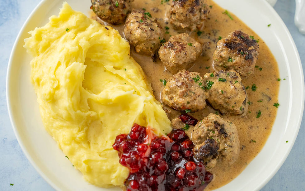 Köttbullar mit Kartoffelbrei