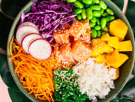 HAWAII - Poke mit/ohne Lachs und Sesamsauce