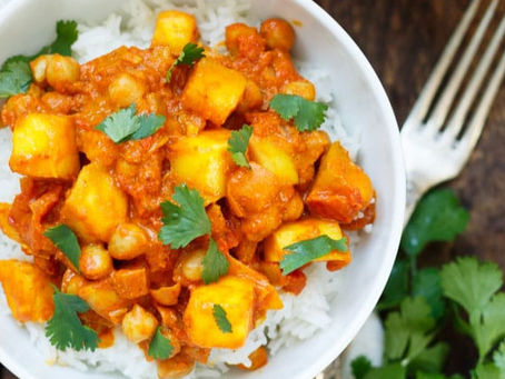 INDIEN - Curry mit Mango und Kichererbsen