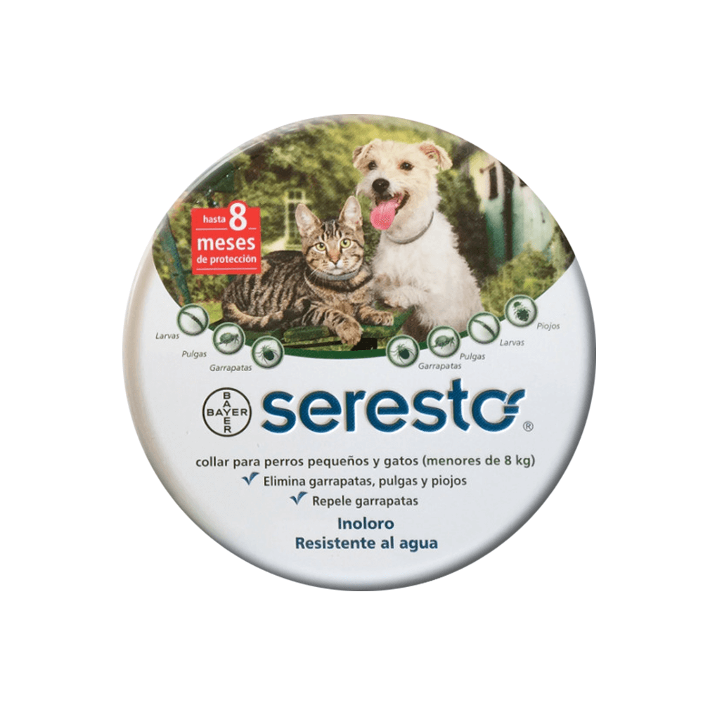 Collar Seresto Perros y gatos (menores de 8kg)