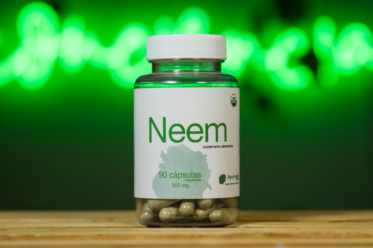 Neem orgánico / 90 cápsulas vegetales
