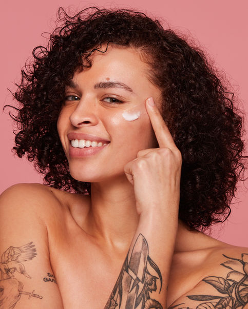 Skincare Macro Beauty Photography of model for Jeffree Star Cosmetics Skin care by Los Angeles advertising photographer.