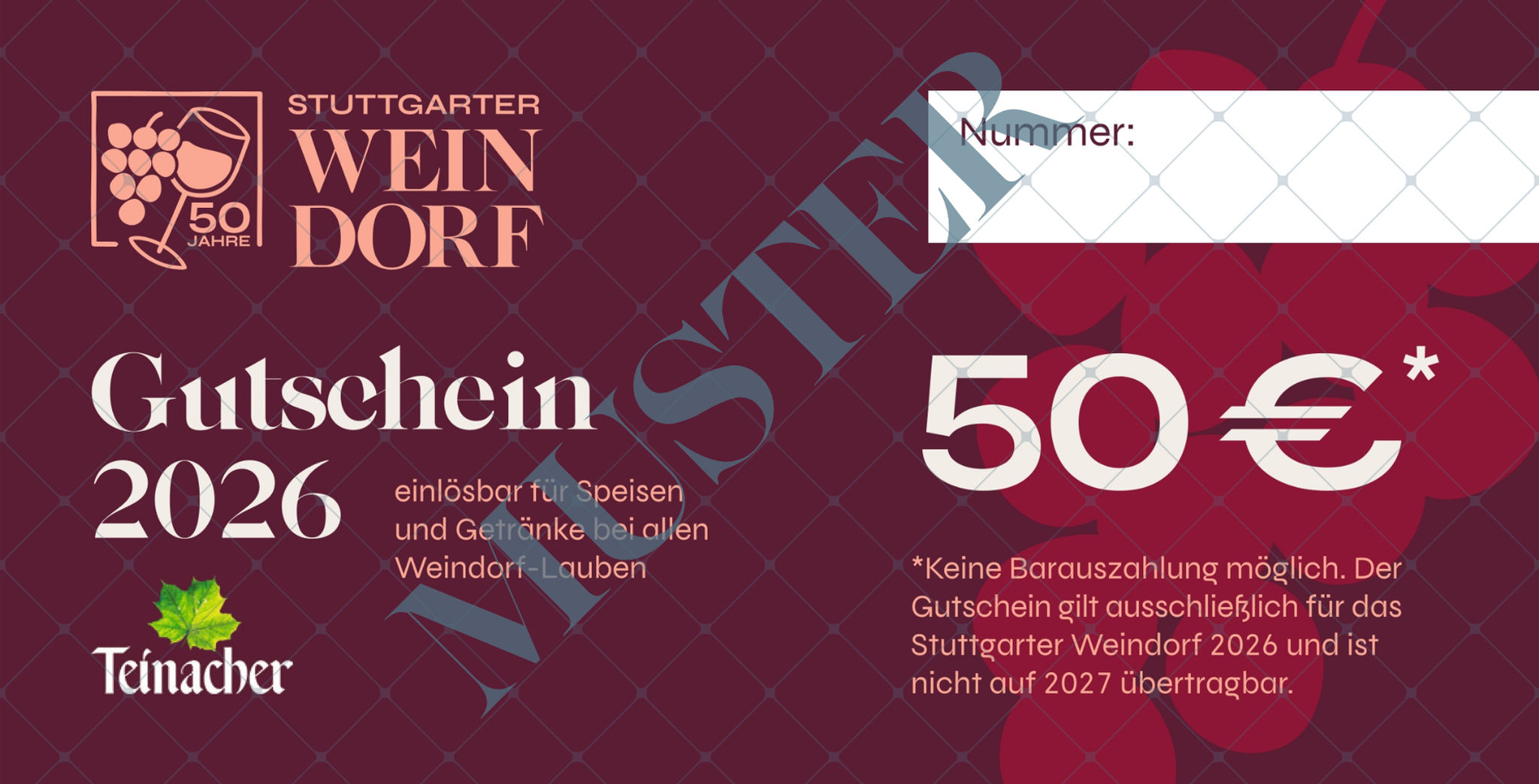 50 € Stuttgarter Weindorf Gutschein