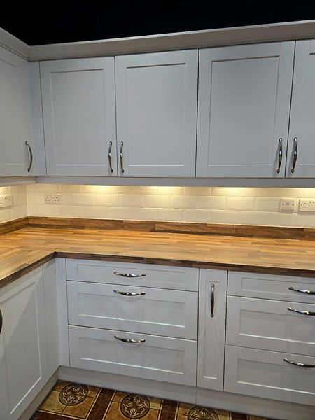 Kitchen metro wall tiling in Haslingden