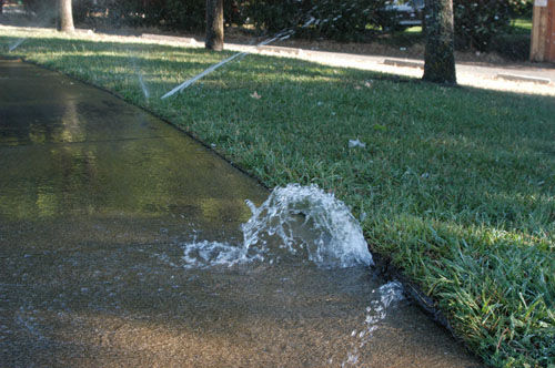 Breaks over the winter time in sprinkler systems