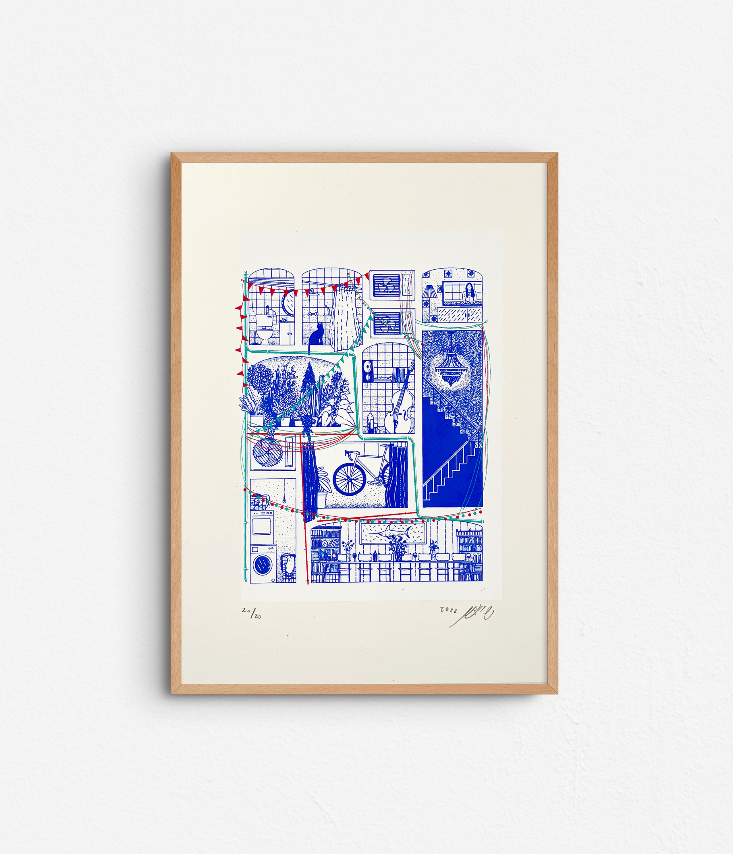 הראל שיניאק | הדפסת רשת בהמדורה מוגבלת | 700 לילות ביפו