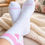 Thumbnail: Inspirational heart socks in Pink and White crew for a perfect gift from Mantra-Head