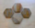 Grey Ash Hexagon Coasters