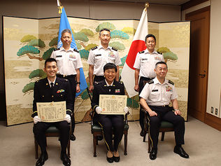 荒井陸幕長に帰国報告 UNMISS第16次司令部要員