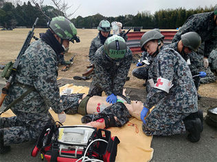 空幹候校　幹部候補生らが戦傷医療訓練を実施（2025年2月17日～20日）