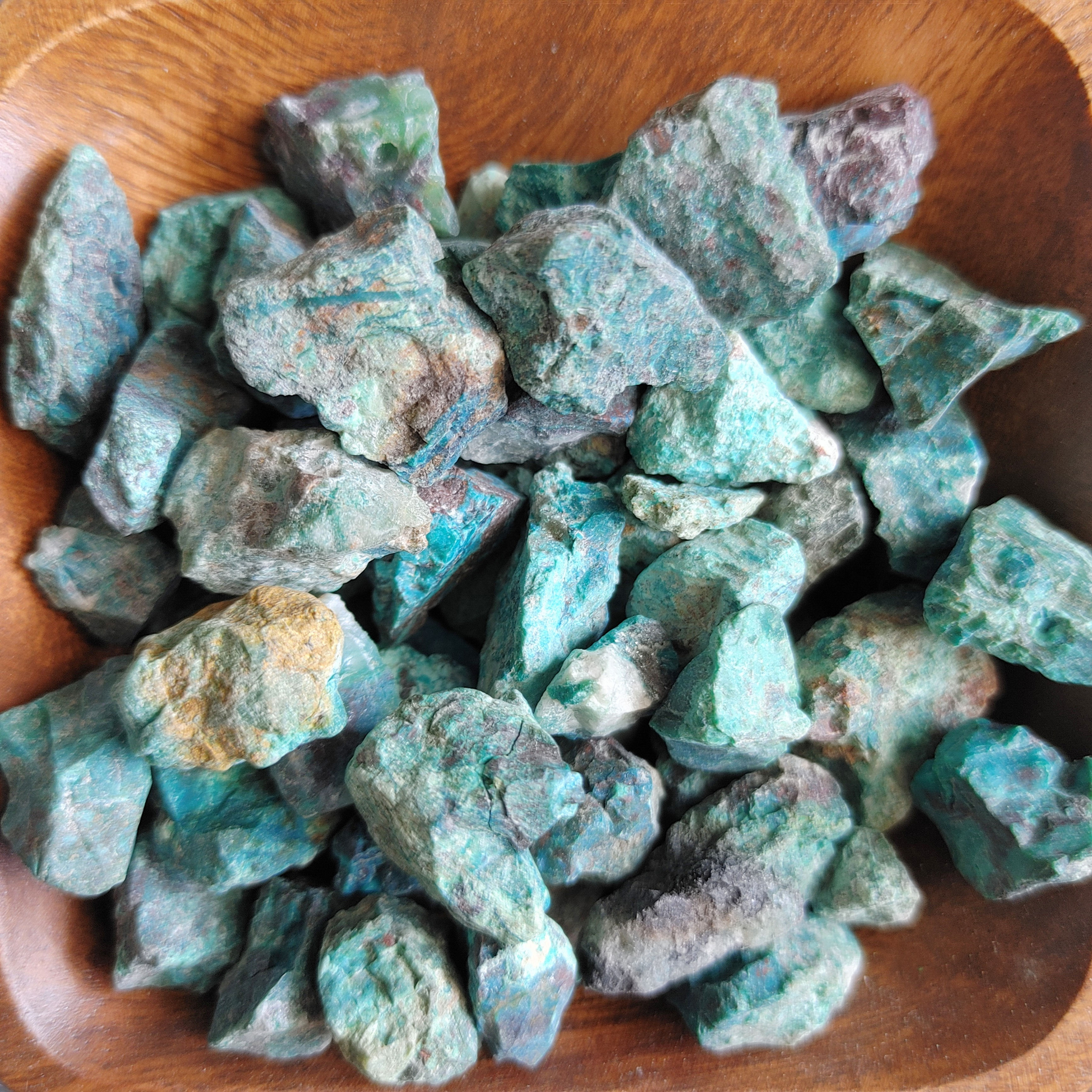 Chrysocolla (rough) Pocket Stone