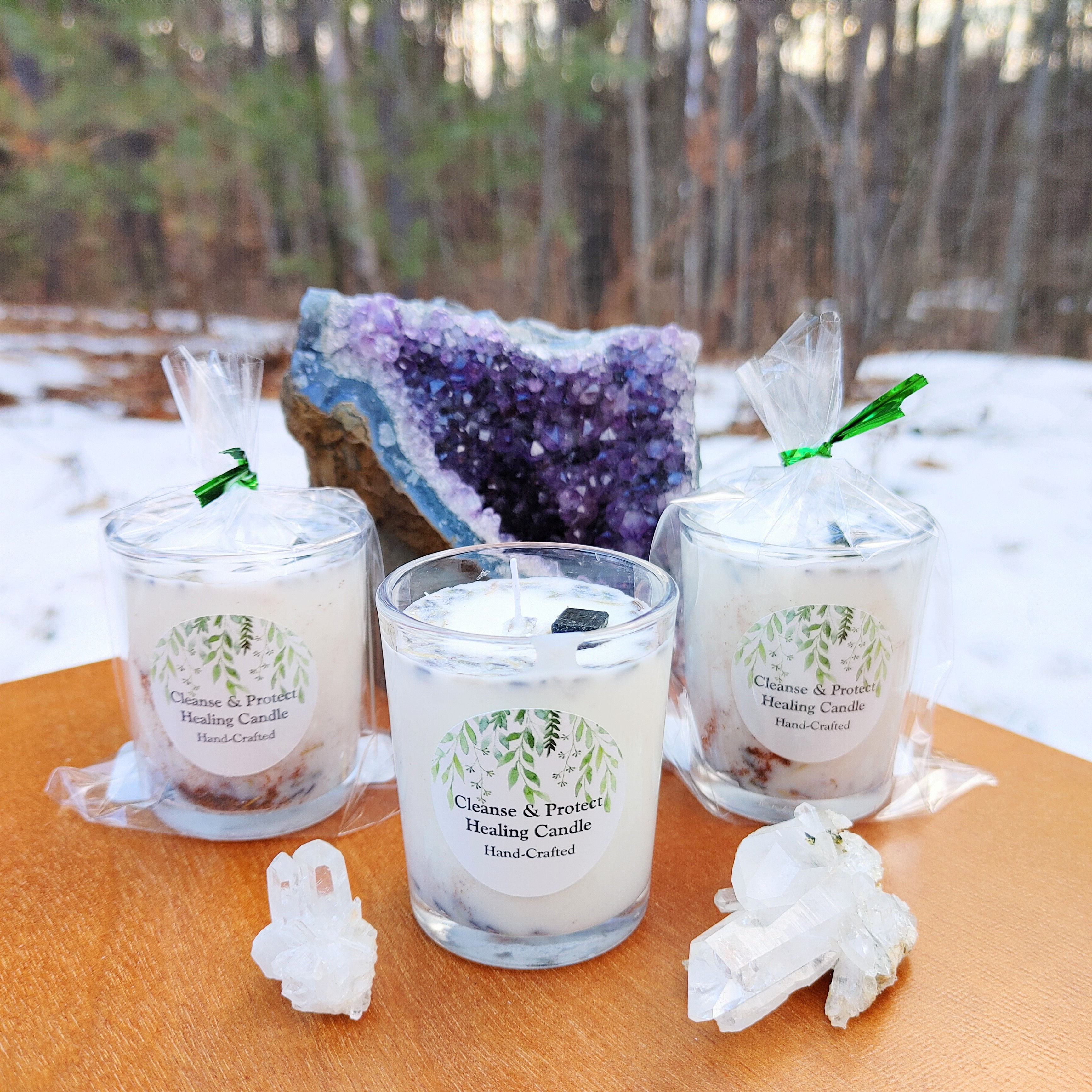 Cleanse & Protect Frequency Candles (Hand-Crafted)