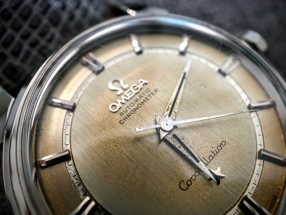 Vintage Omega Constellation Rail Road Track