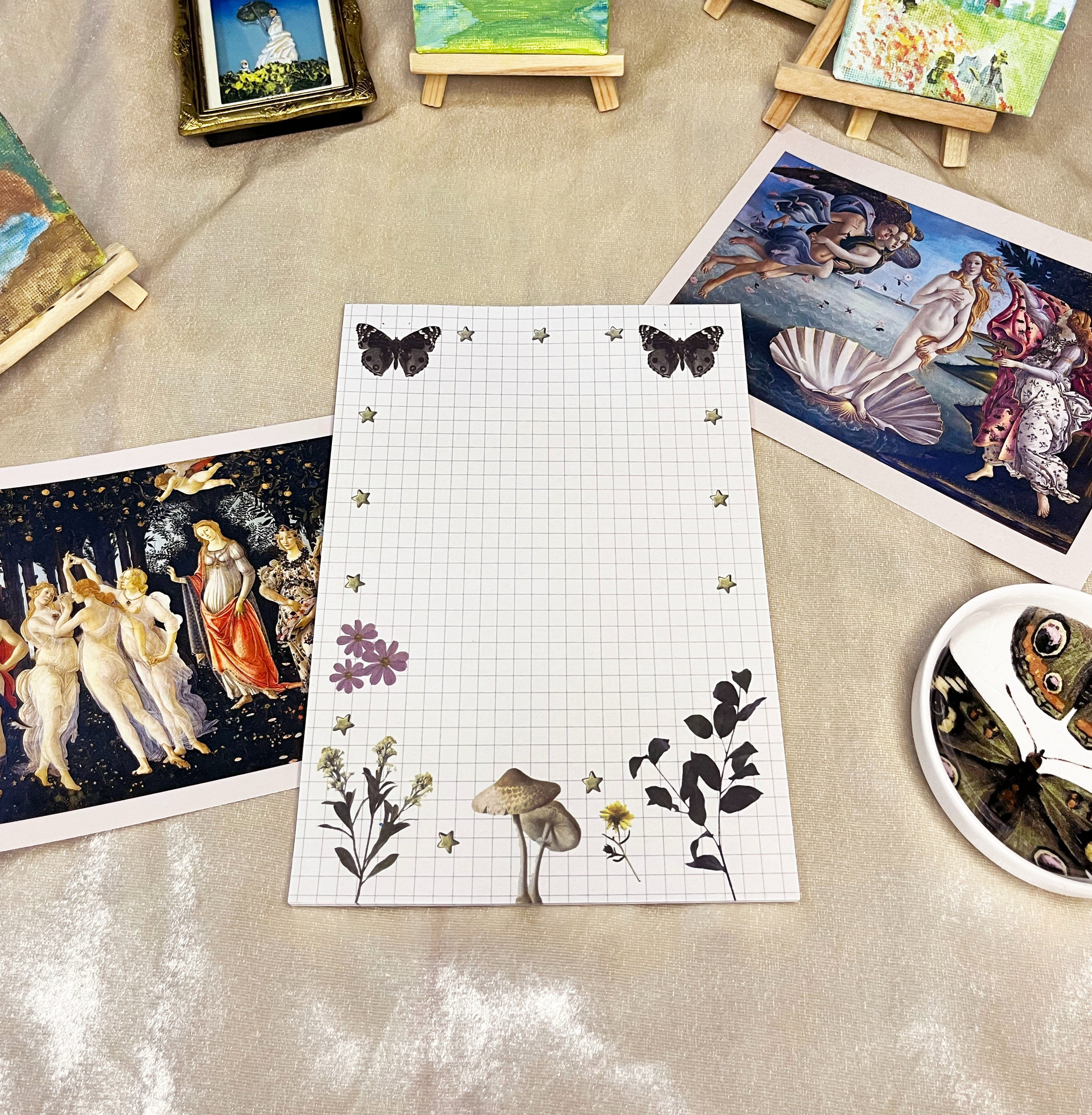 folklore tutkallı a5 notepad kareli defter