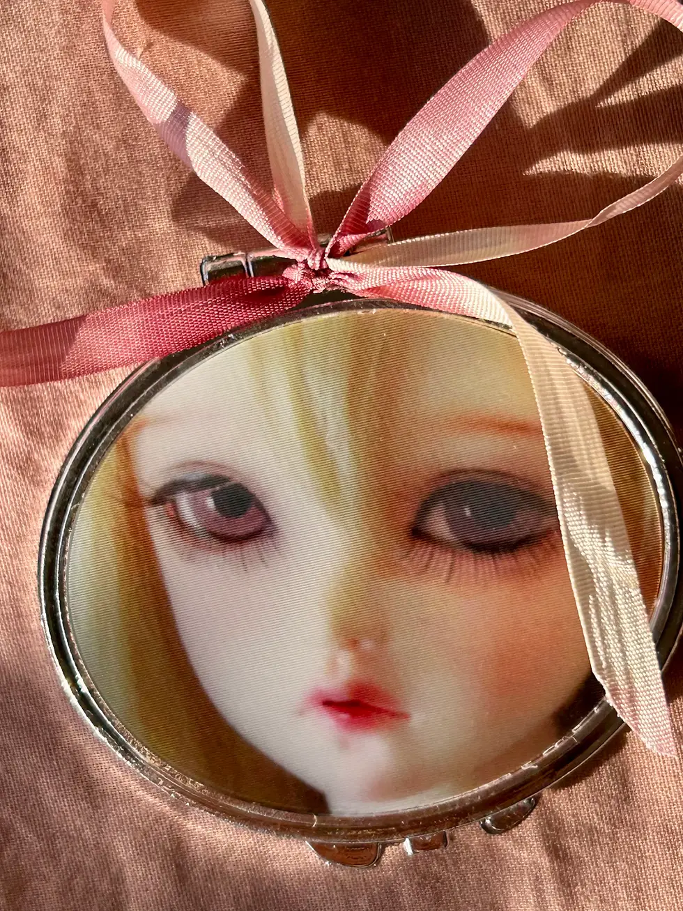 Küçük resim: blythe dolls çanta aynası coquette estetik (3d resimli, gözleri değişiyor!)