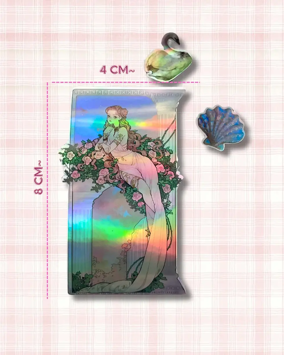 Küçük resim: Nightshine Holografik Sticker (1+ adet, Yüksek Kaliteli) - Defter, Ajanda