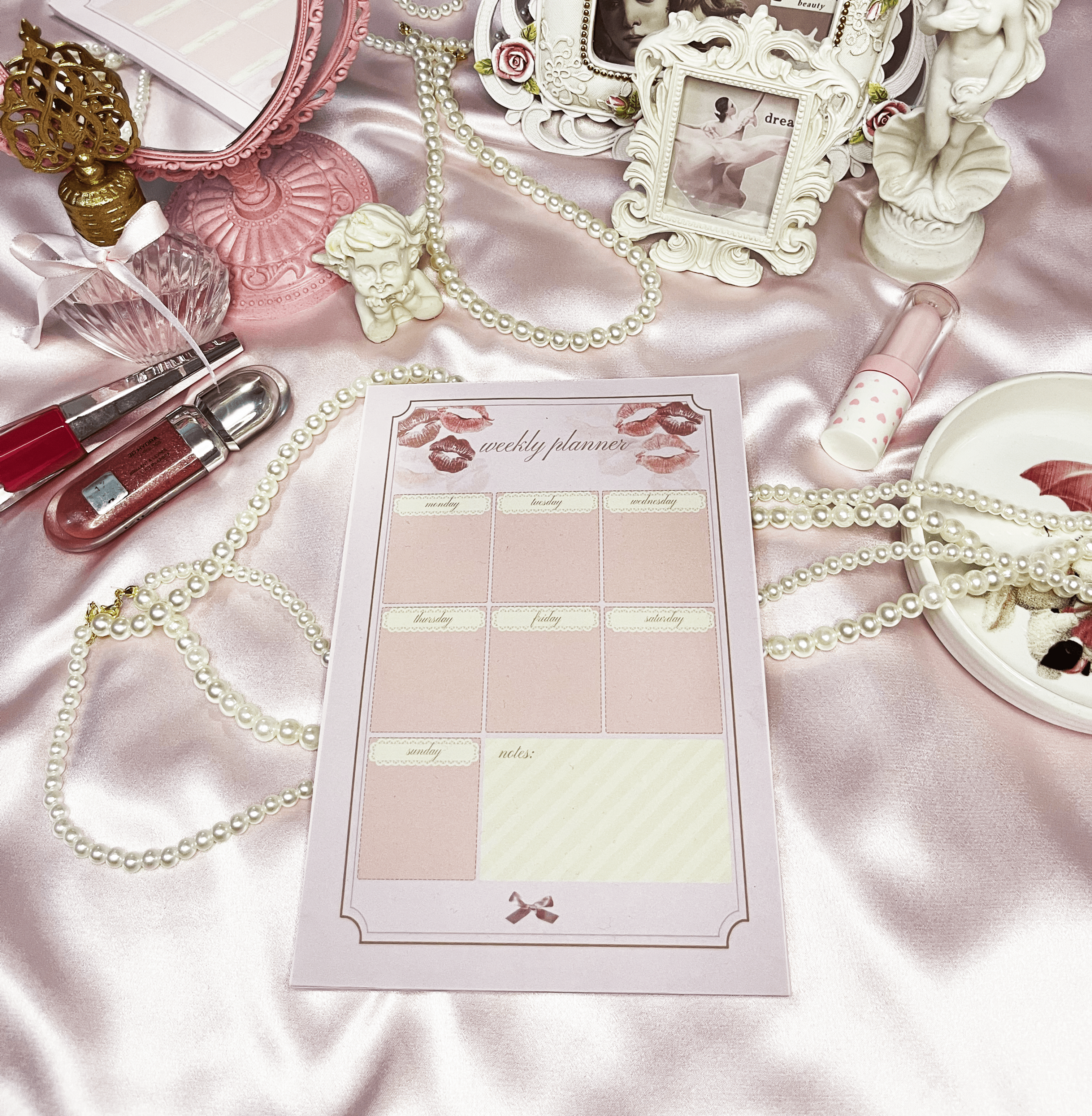 angel's kisses tutkallı a5 notepad planlayıcı