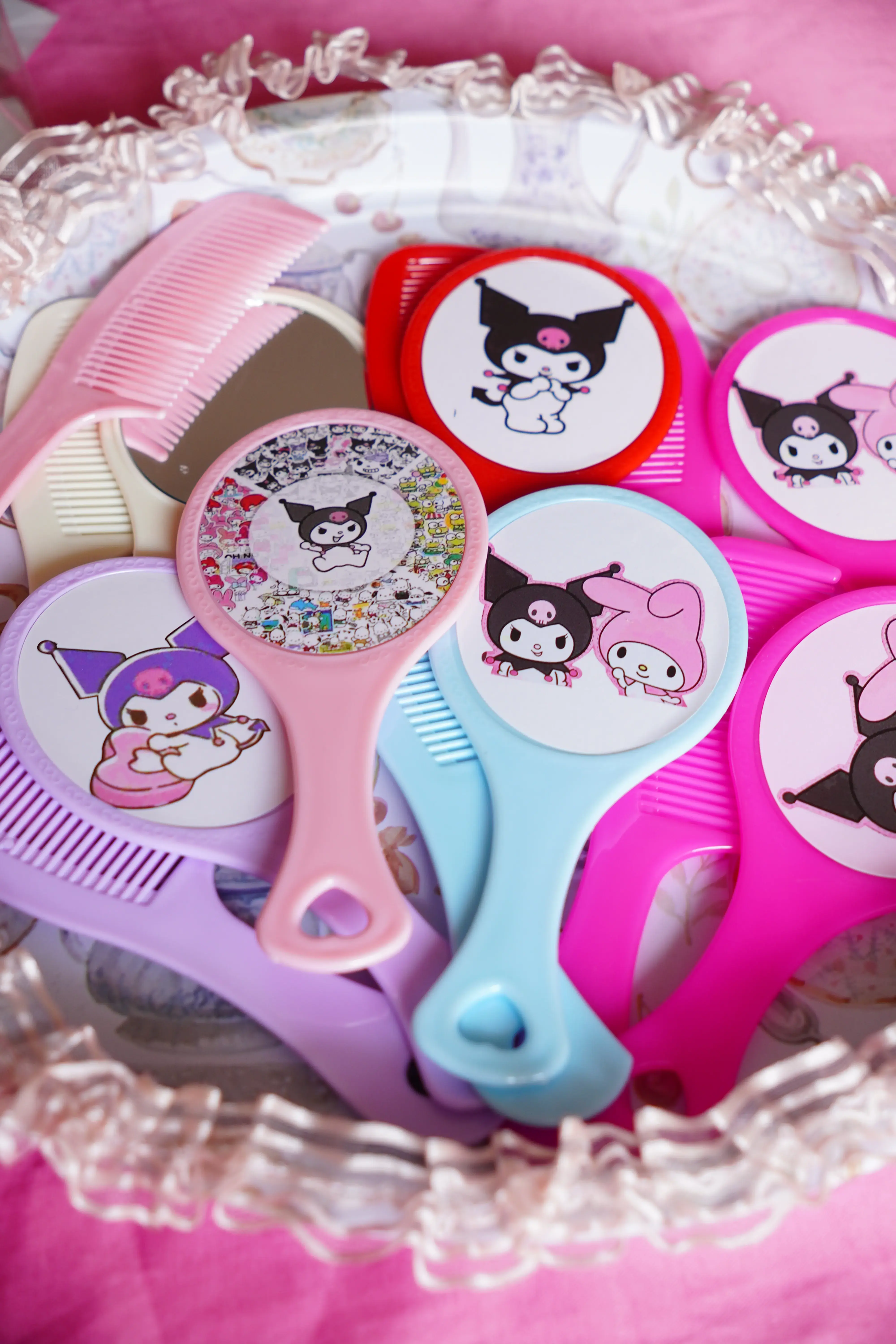 Kuromi My Melody Ayna Tarak Seti