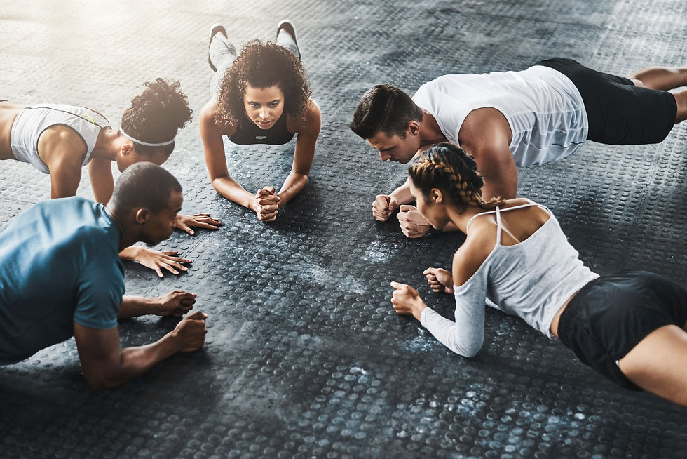 Members Exercising