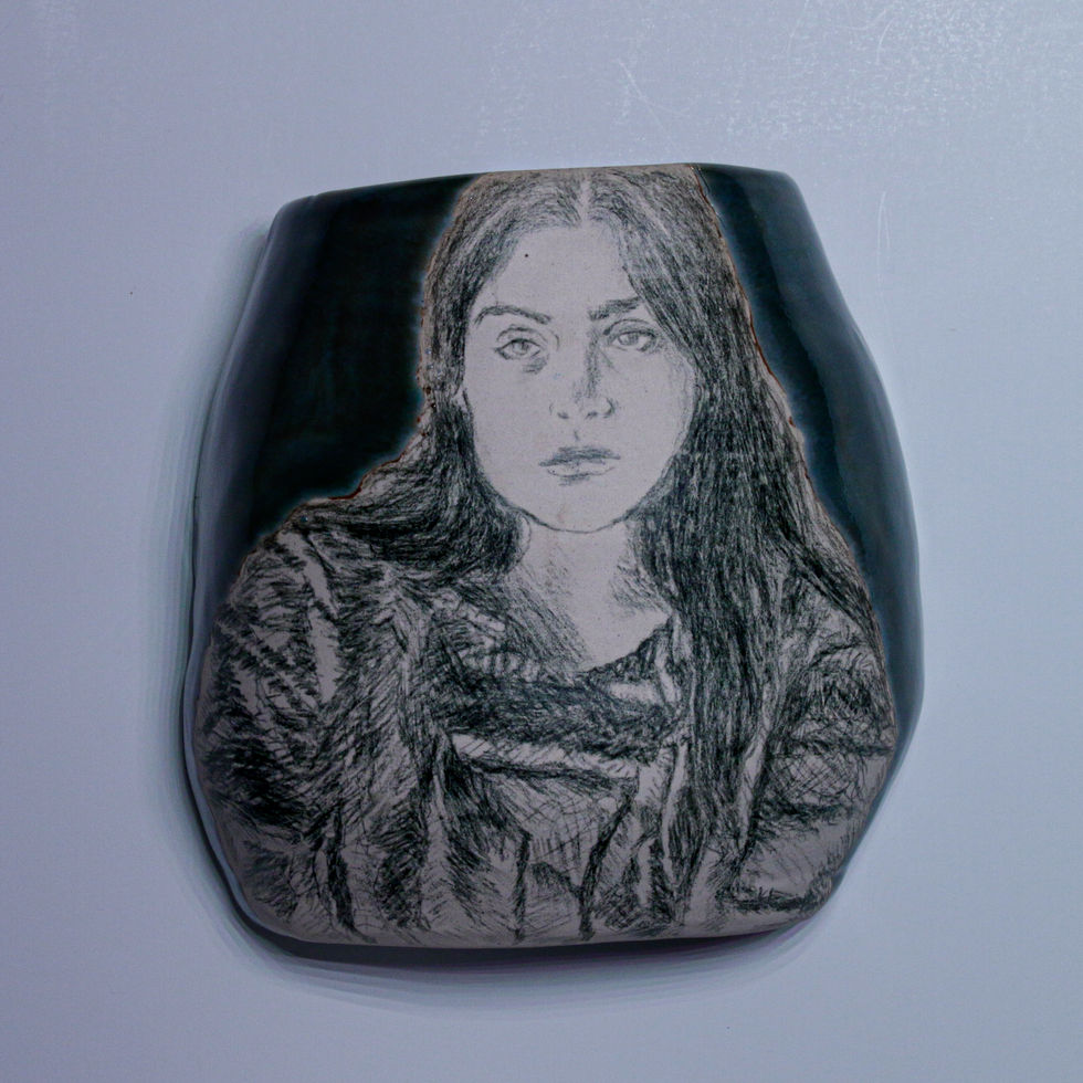 Grace | Ceramic Wall-Mounted Portrait
