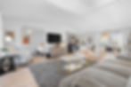 Living room, dining room, kitchen, and office open floor plan