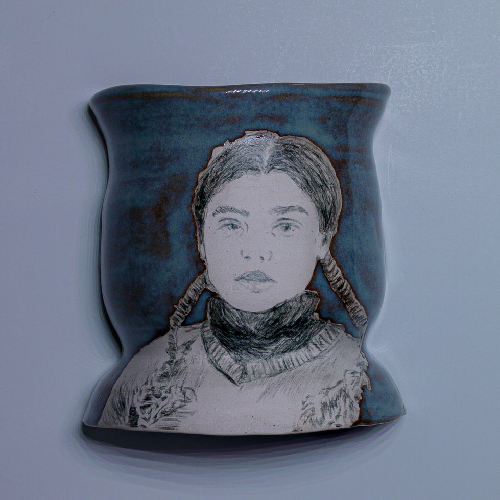 Estelle | Ceramic Wall-Mounted Portrait