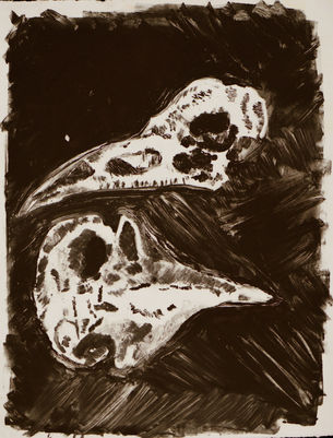 Brown Bird | Monoprint