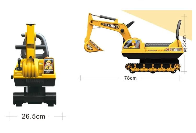 Thumbnail: Mini Panda - Little Earth Mover Ride-On Car 3yrs+, Yellow