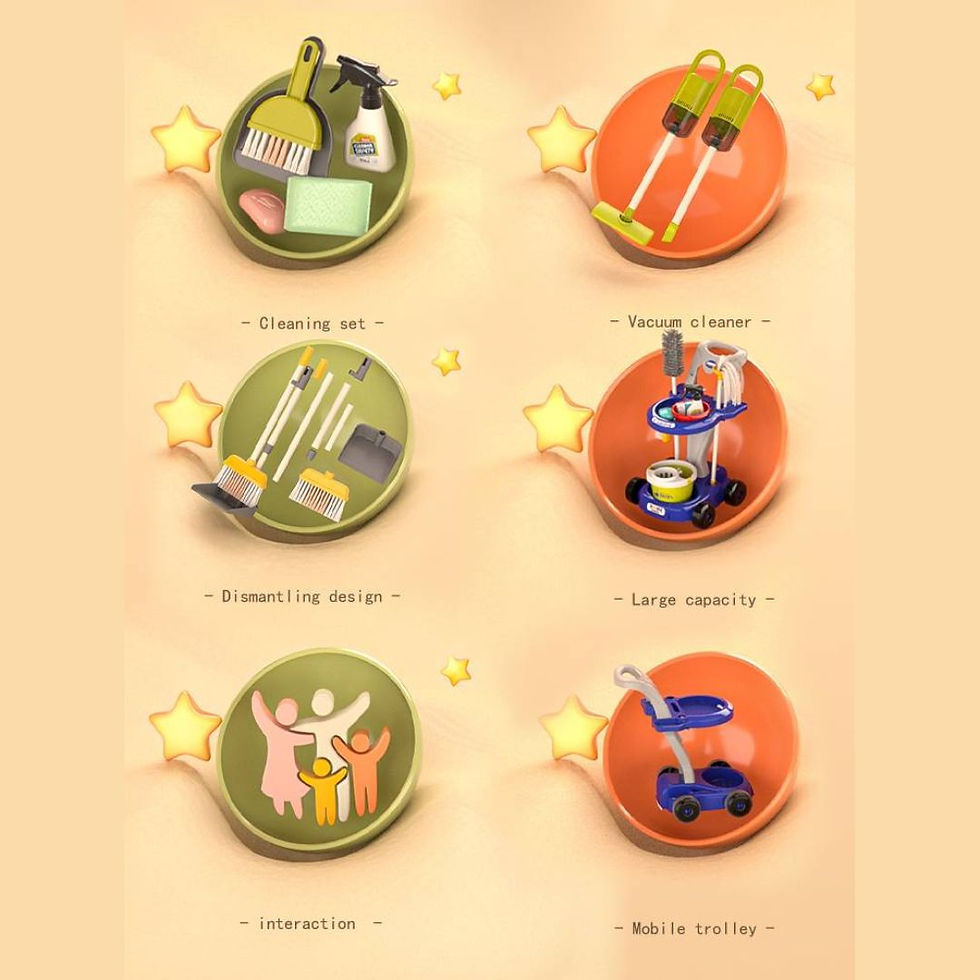 Thumbnail: Mini Panda Cleaning Comfort cart kit 3+ (Birthday gift)
