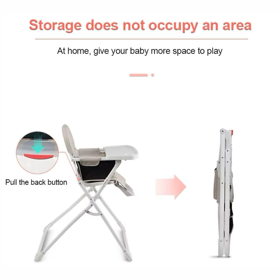 Thumbnail: Minipanda EasyEat Highchair 6 - 36months, Champagne