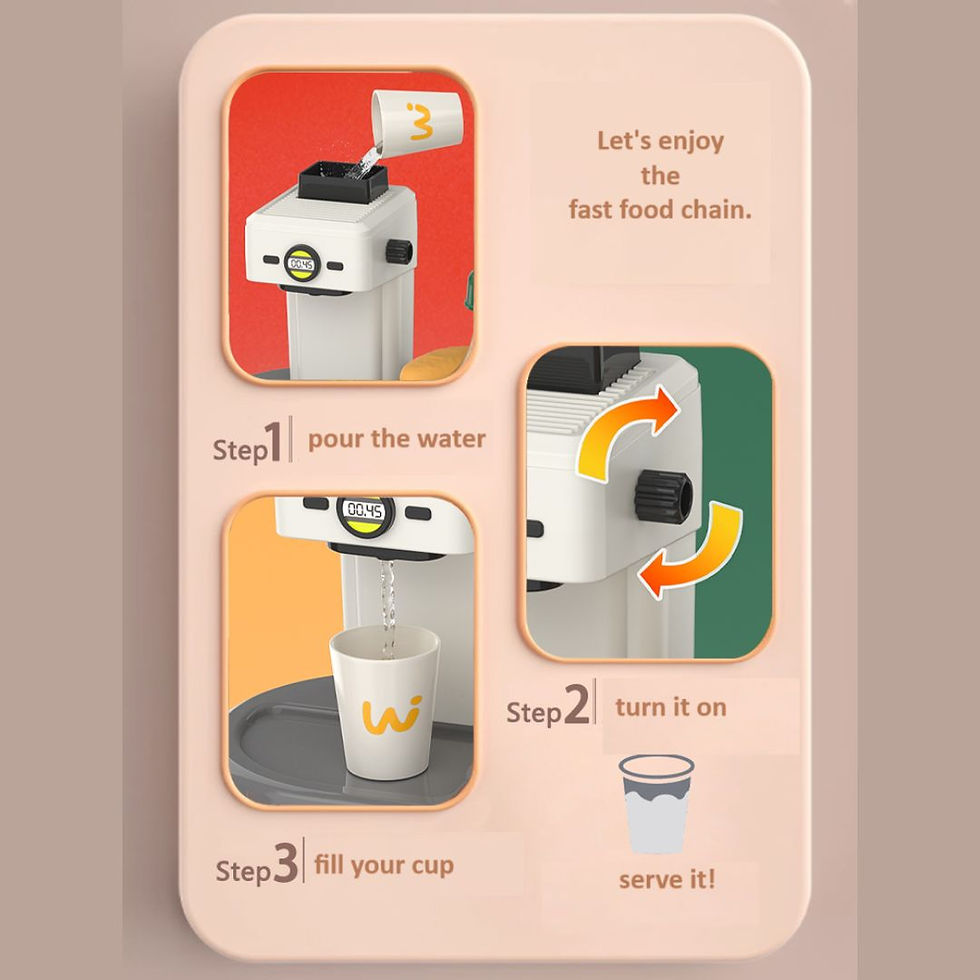 Thumbnail: Mini Panda Mini fast food set 3+ (Birthday gift)