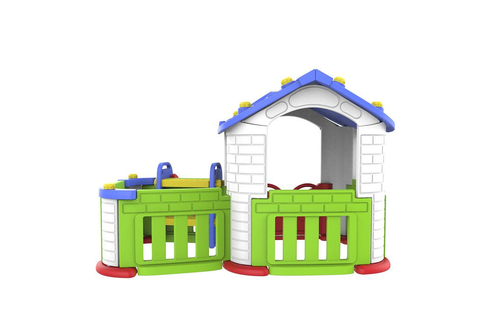 Thumbnail: Big Indoor/Outdoor Playhouse 3y+, Multicolored